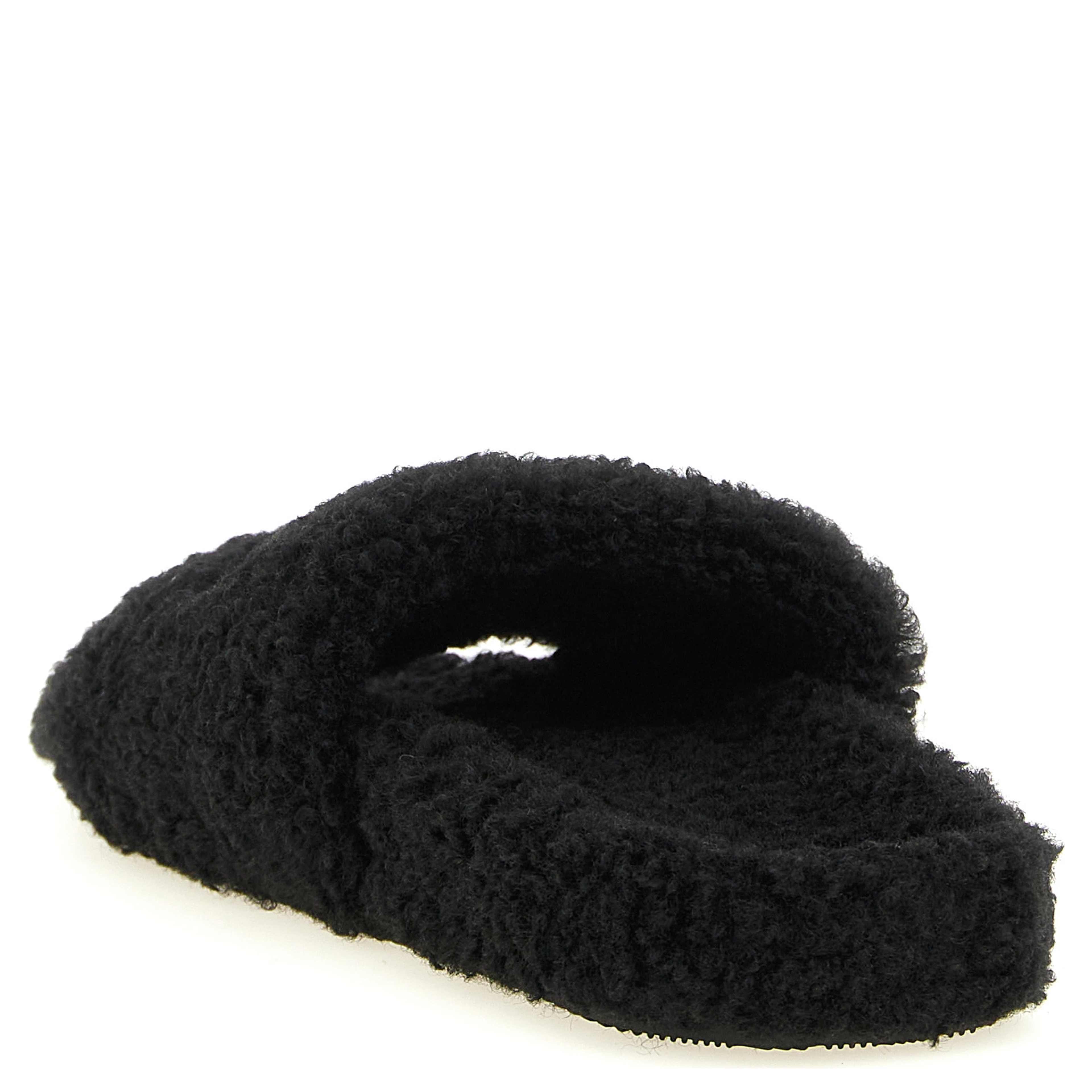 Black Polyester Slides