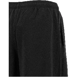 Black Cotton Athletic Pants