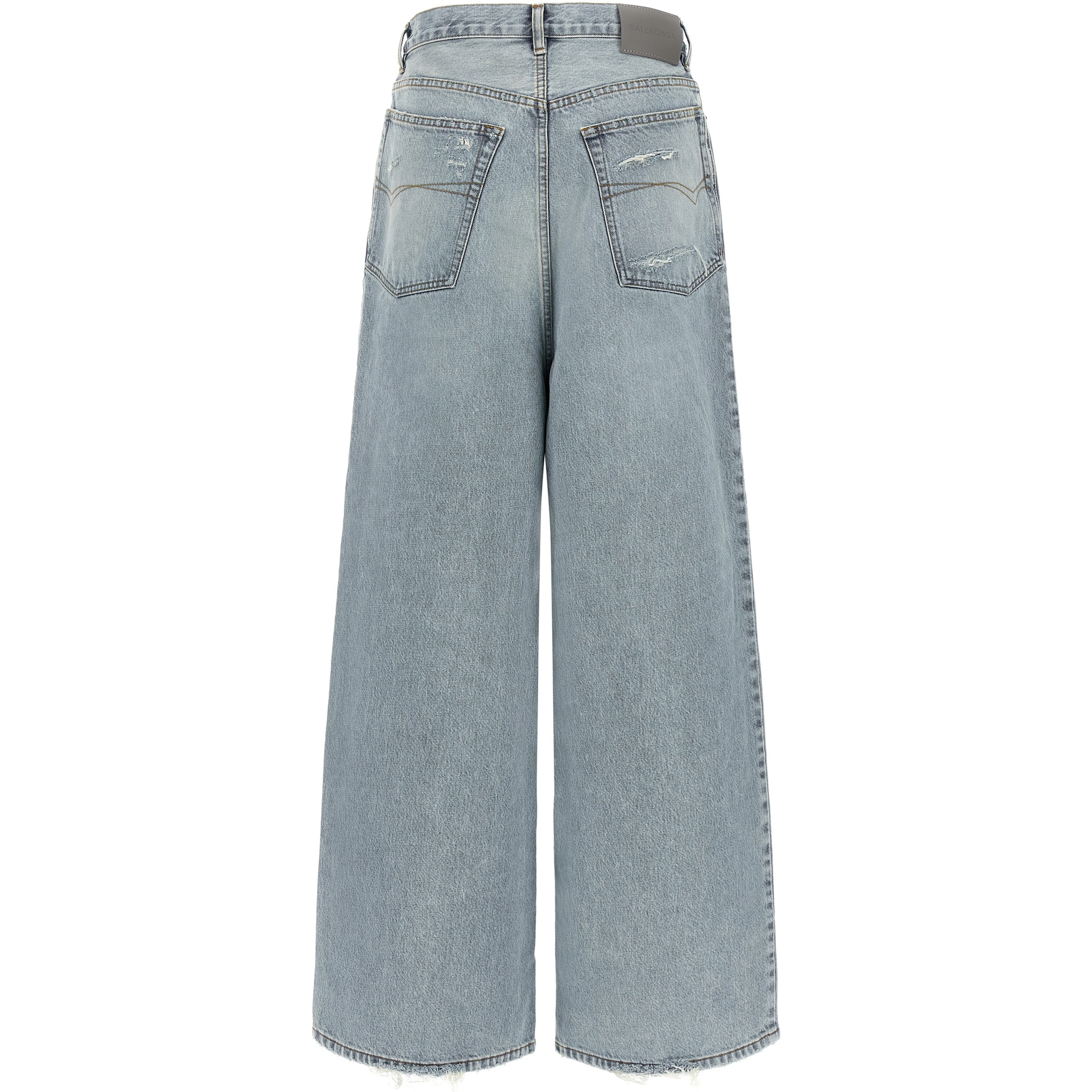 Blue Cotton Relaxed Fit Jeans