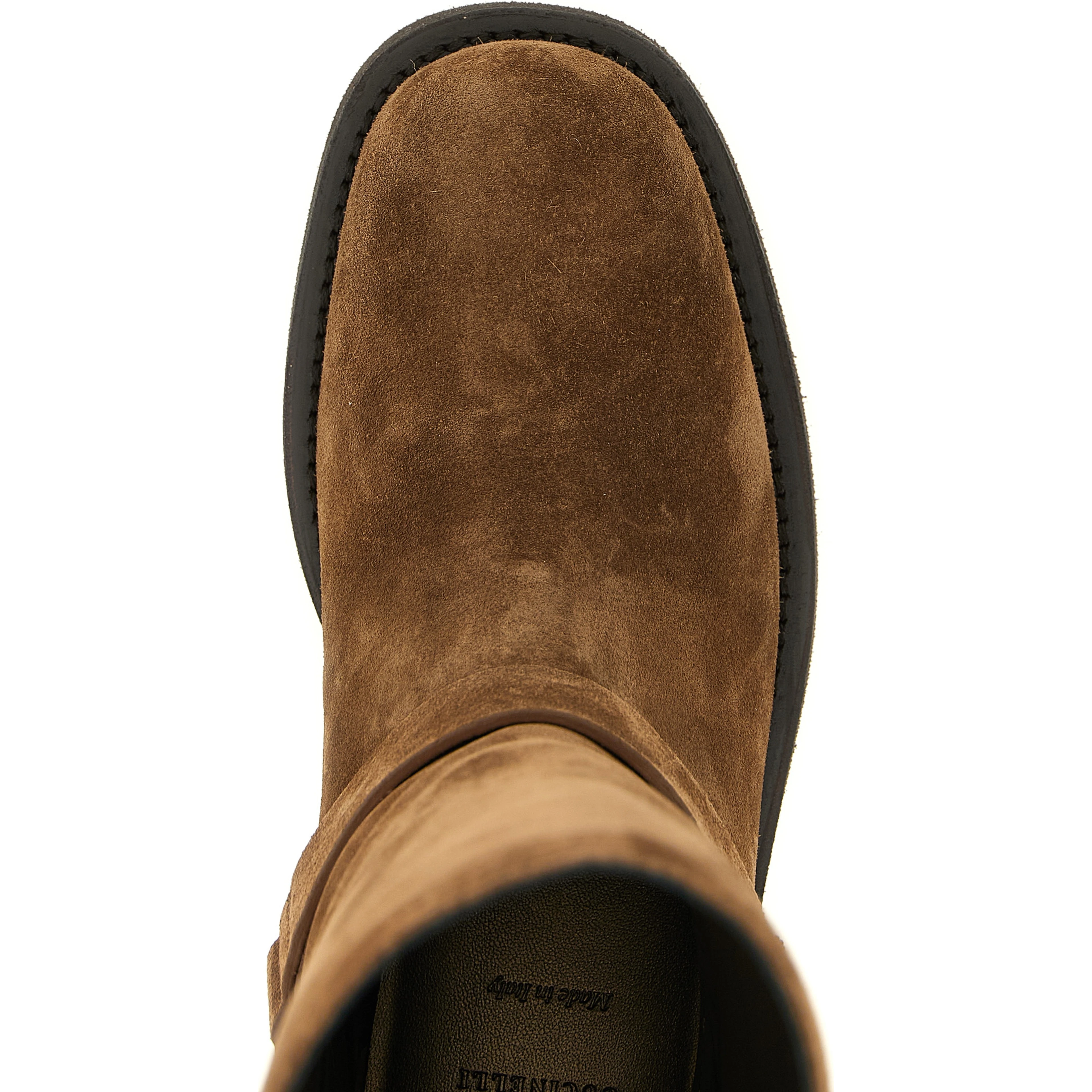 Brown Calfskin Over The Knee