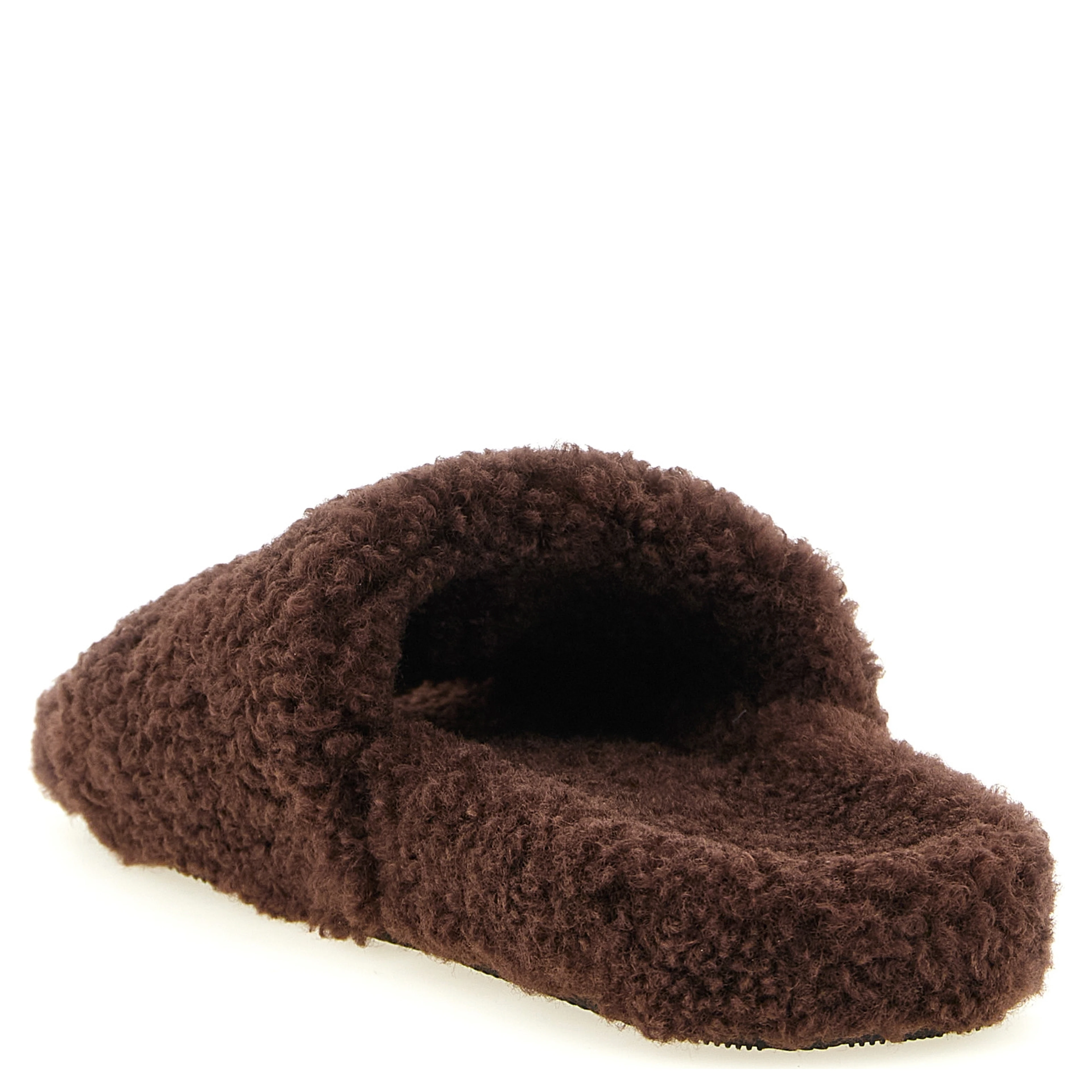 Brown Polyester Slides
