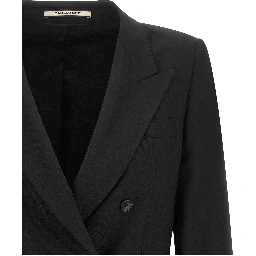 Black Polyester Blazer