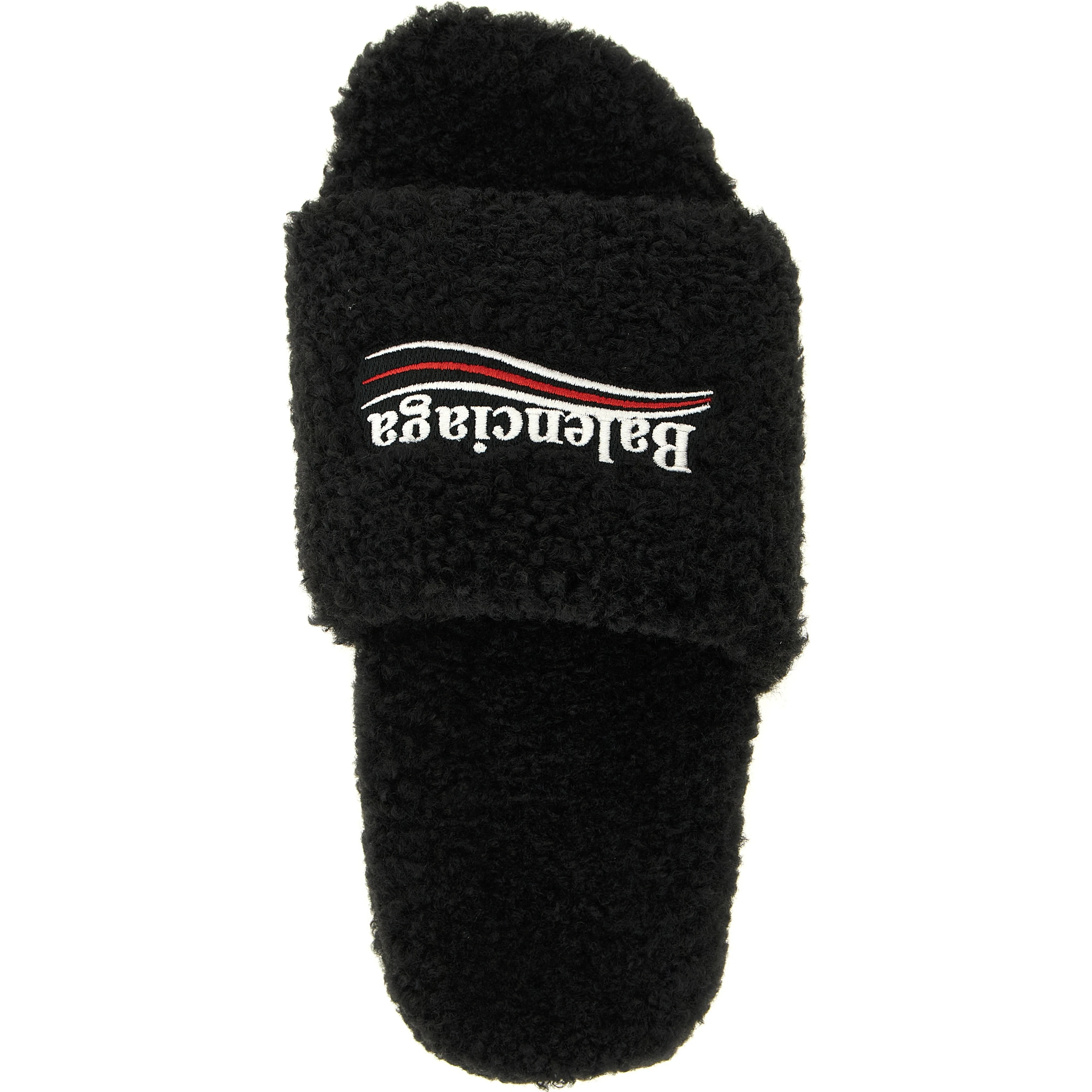 Black Polyester Slides
