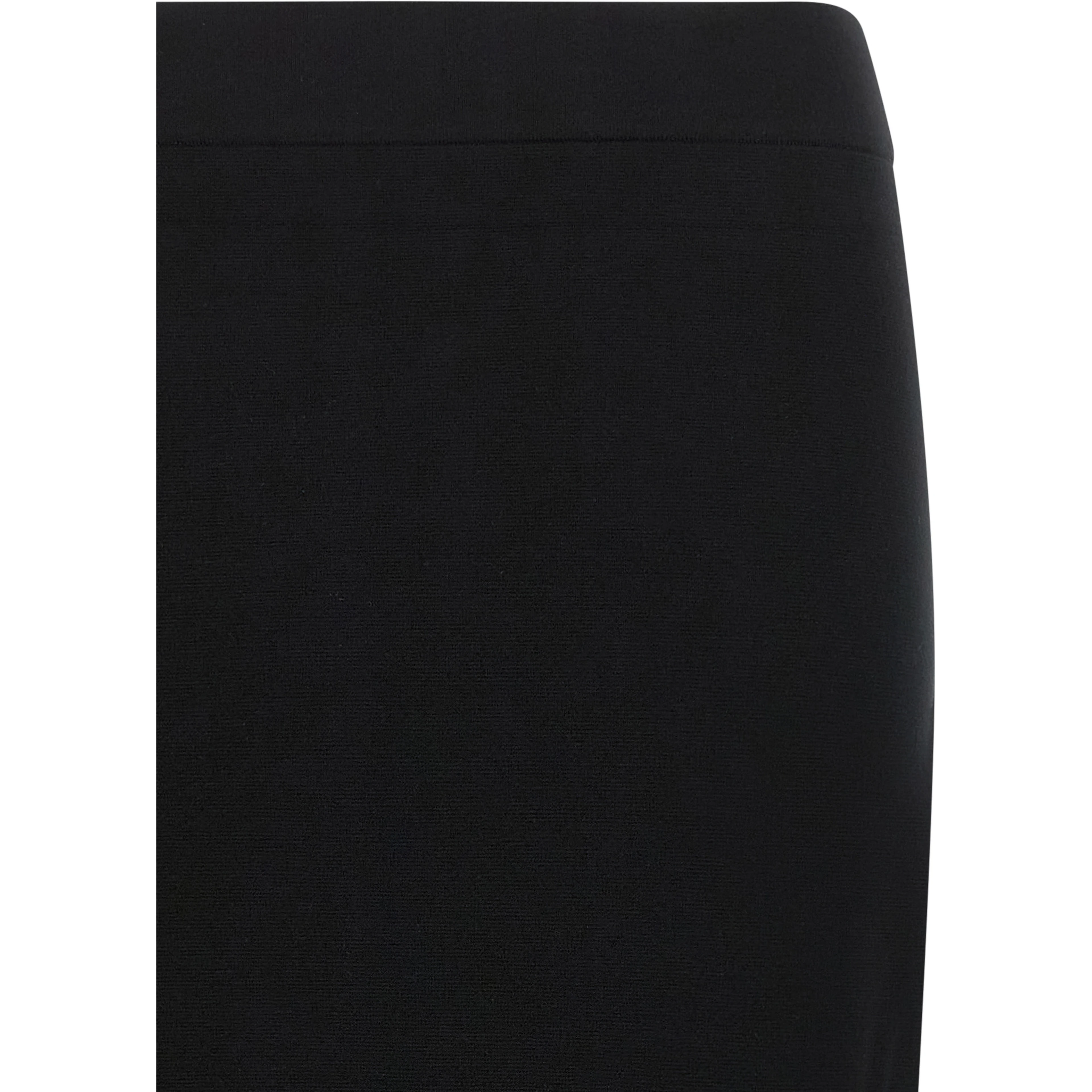 Black Viscose Midi Skirt