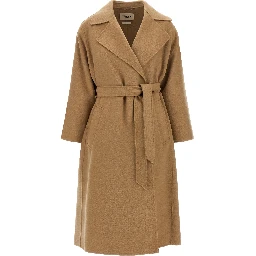 Beige Virgin Wool Coat