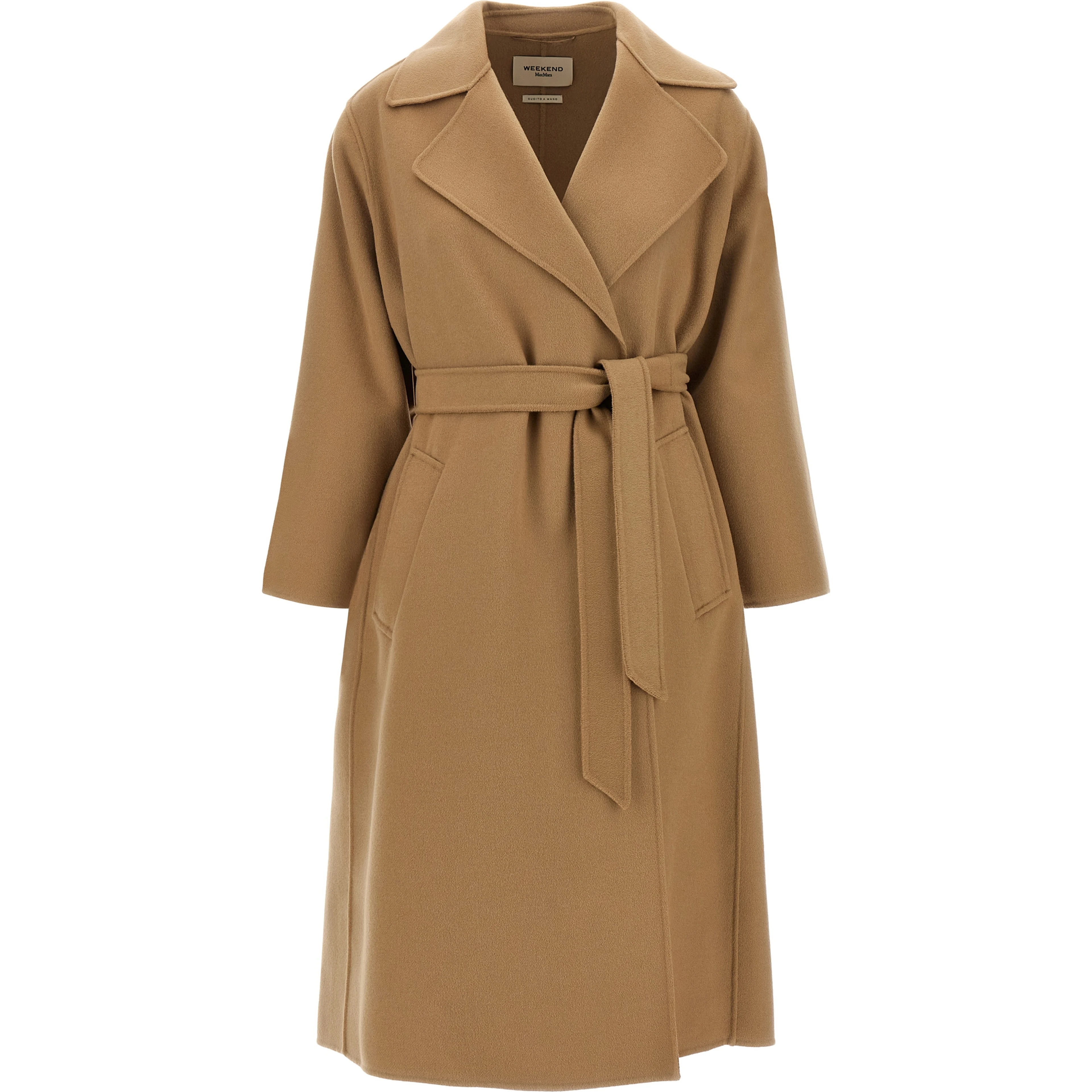 Beige Virgin Wool Coat