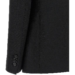 Black Polyester Blazer