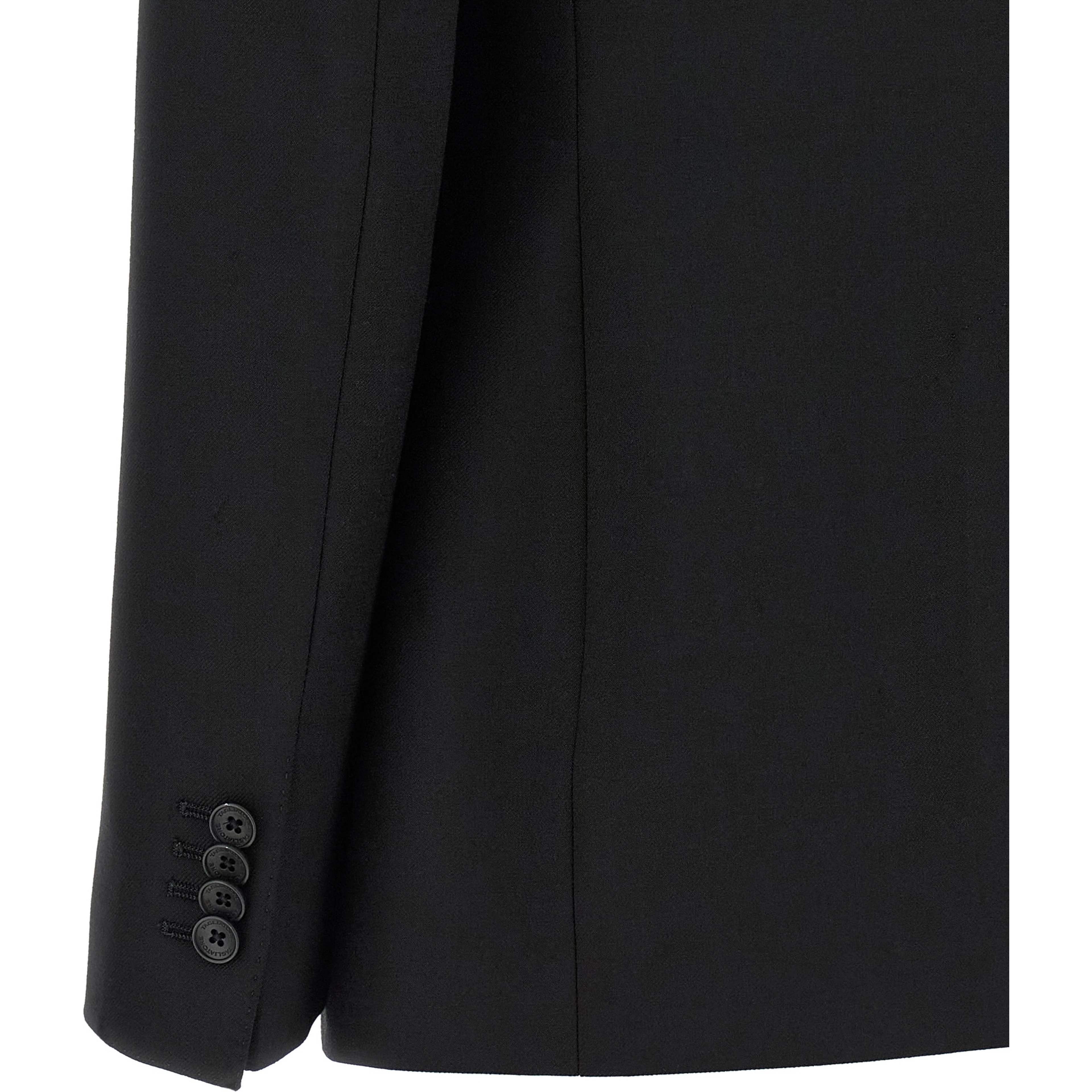 Black Polyester Blazer