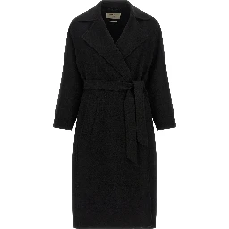 Black Virgin Wool Coat