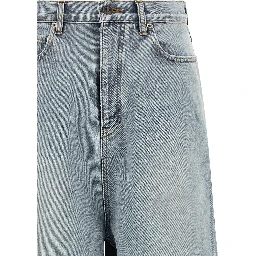 Blue Cotton Relaxed Fit Jeans