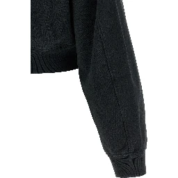 Black Cotton Sweatshirt