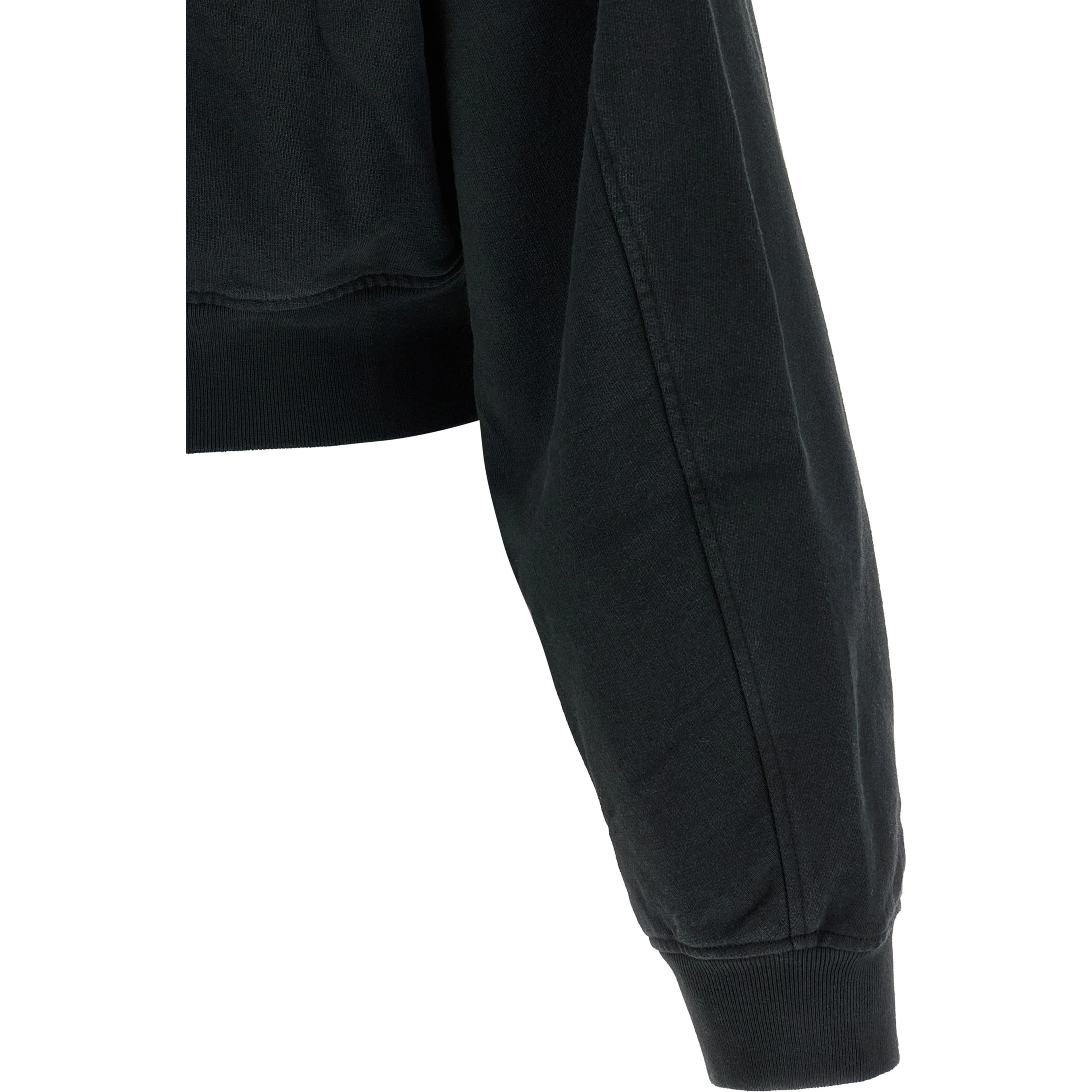 Black Cotton Sweatshirt