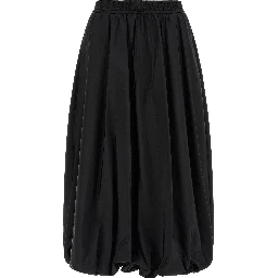 Black Polyamide Mini Skirt