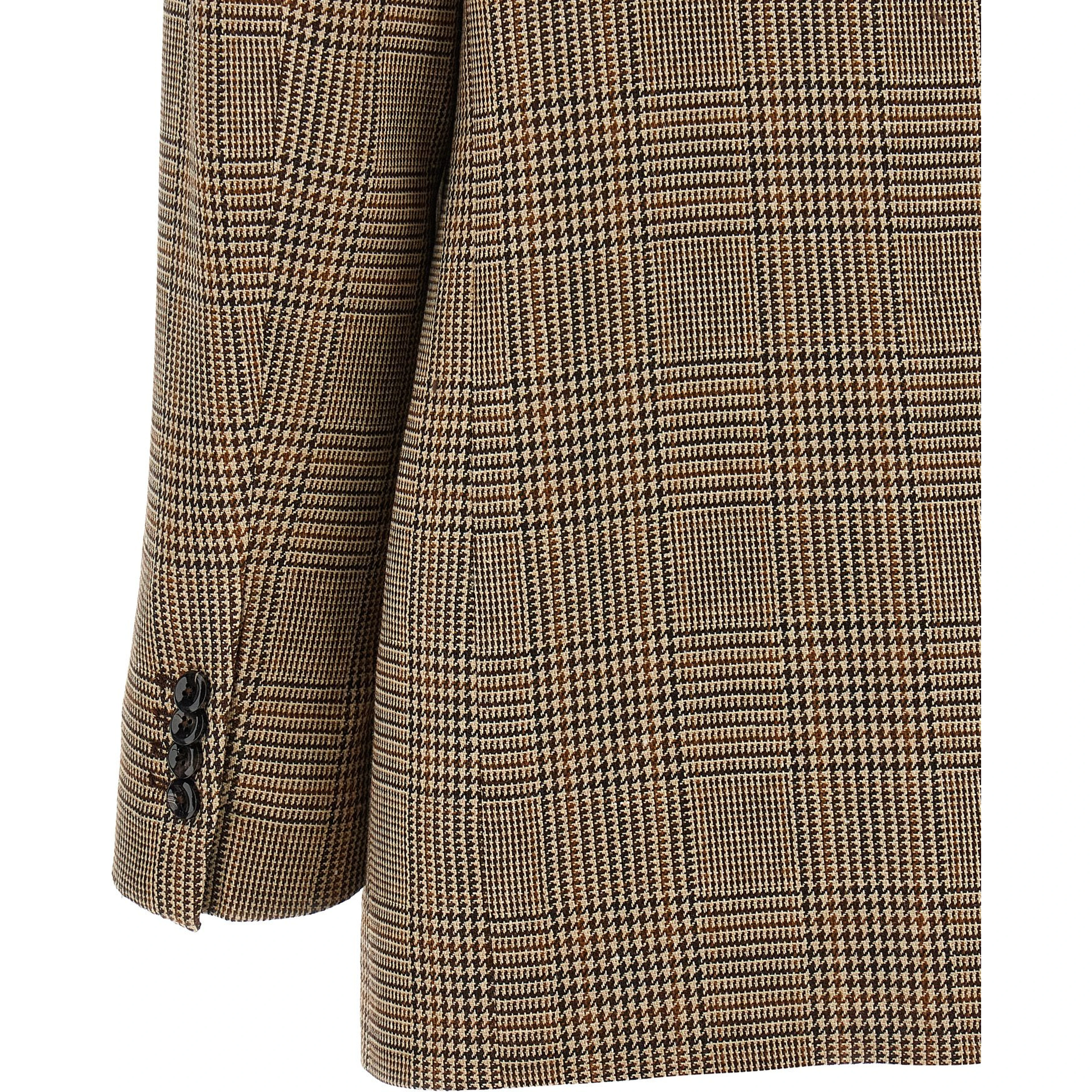 Brown Polyester Blazer