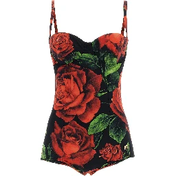 Multicolor Polyamide One-Piece Swimsuit