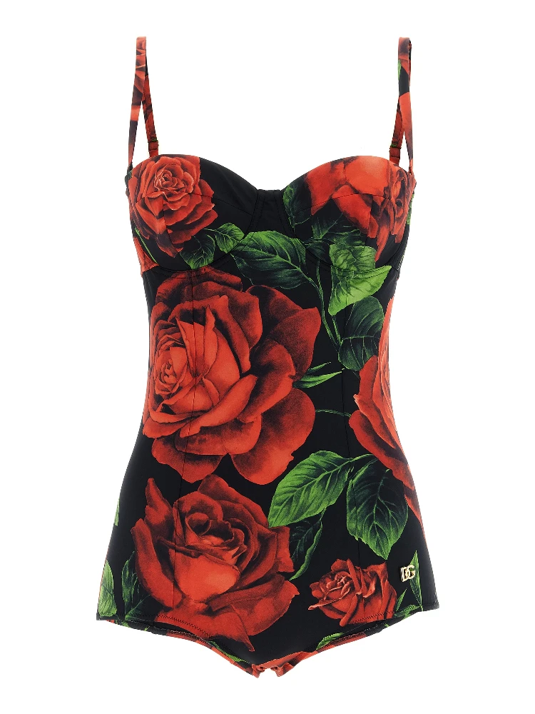 Multicolor Polyamide One-Piece Swimsuit