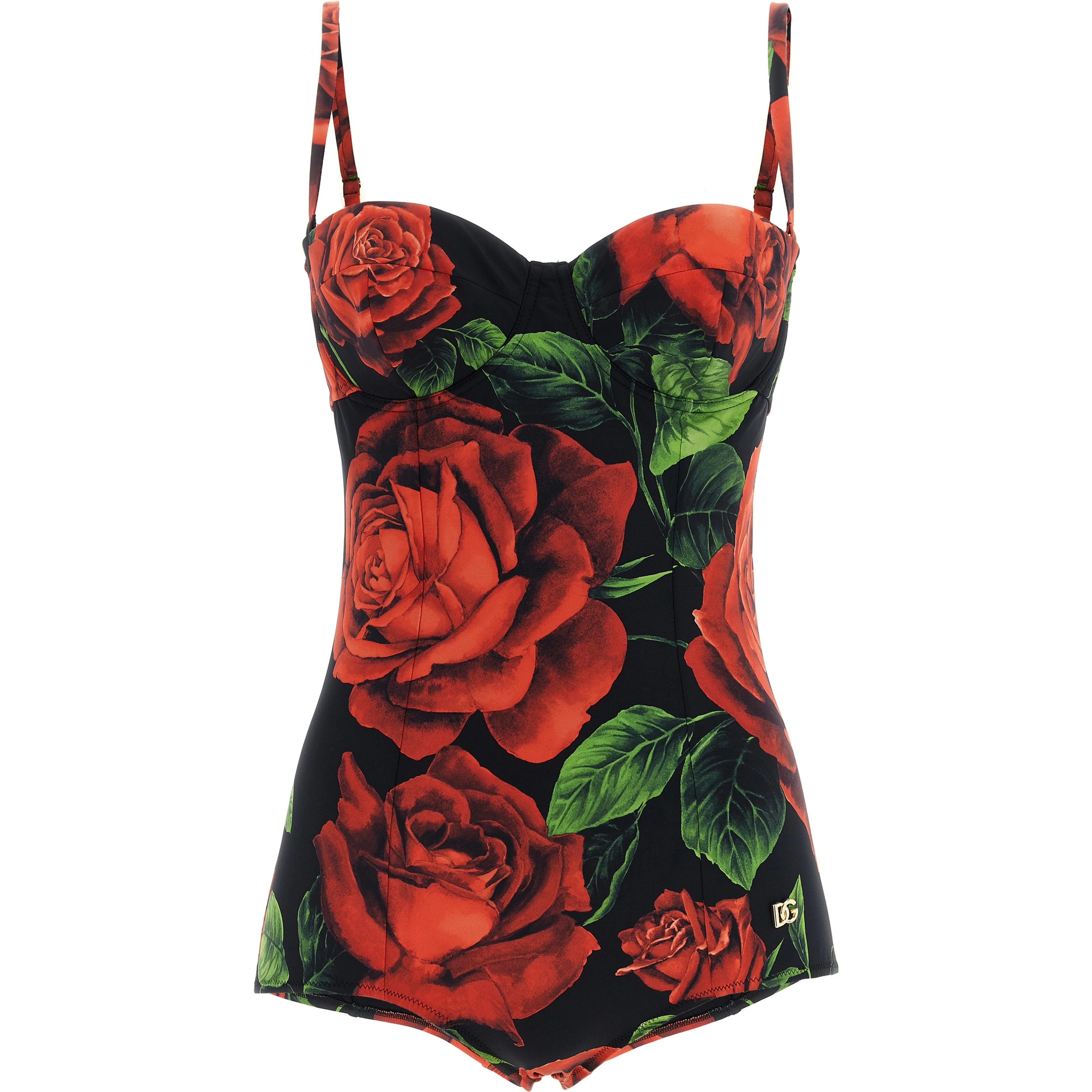 Multicolor Polyamide One-Piece Swimsuit