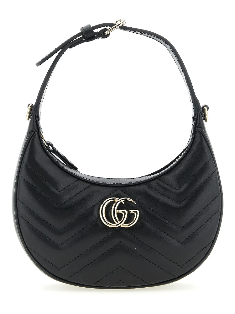 Black Calfskin Shoulder Bag