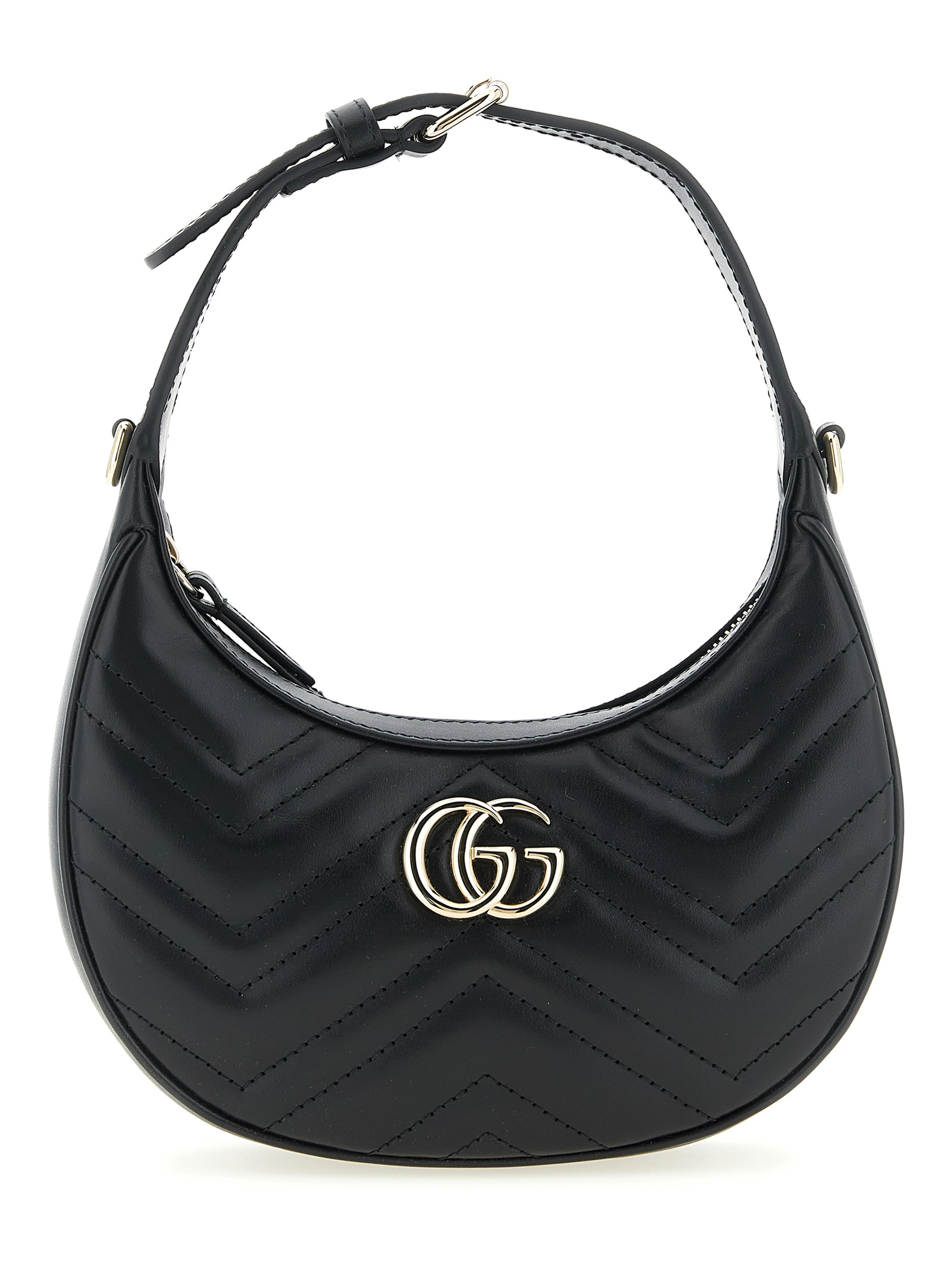 Black Calfskin Shoulder Bag