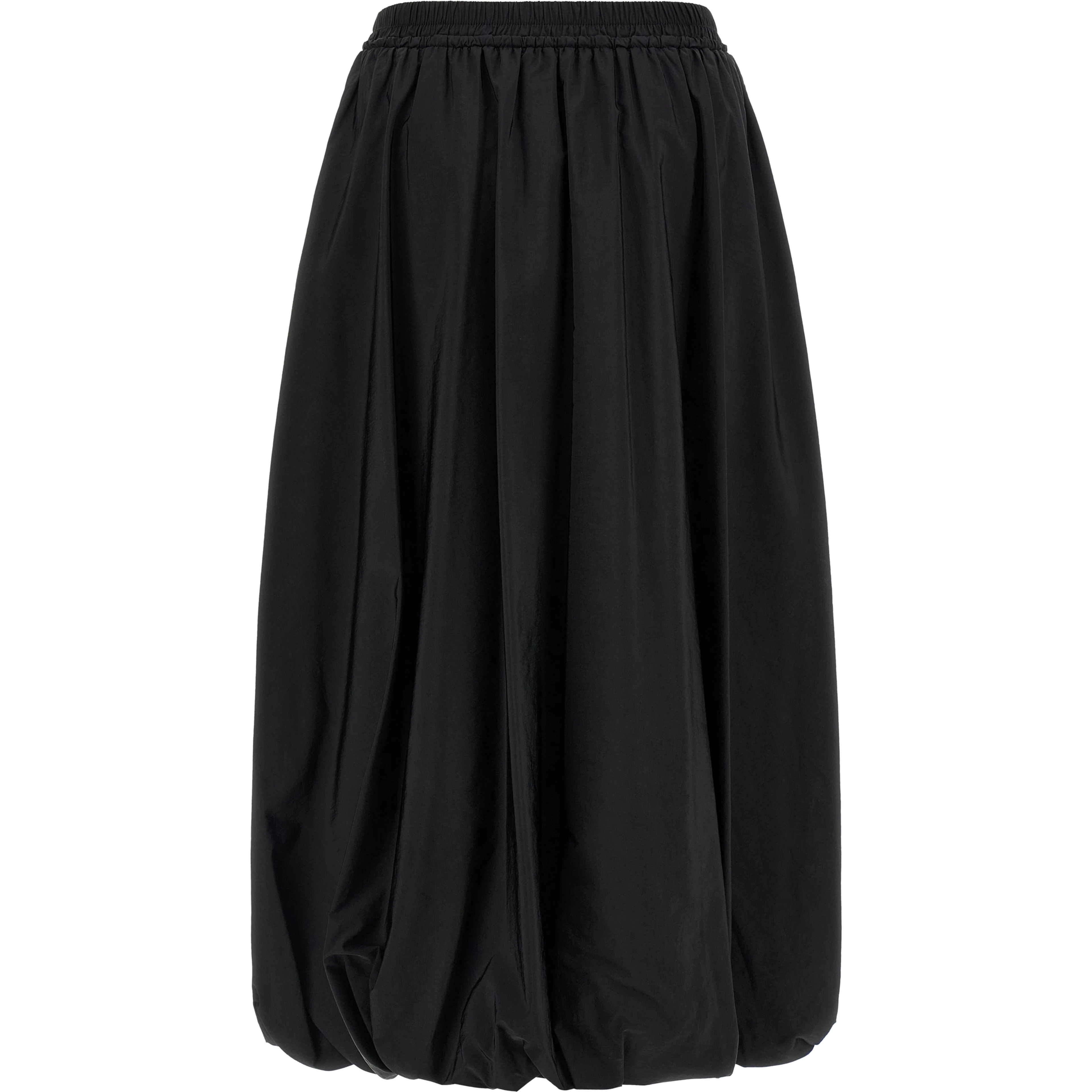 Black Polyamide Mini Skirt