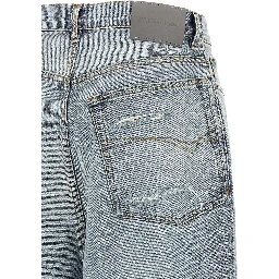 Blue Cotton Relaxed Fit Jeans