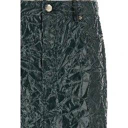 Bicolor Polyester Midi Skirt