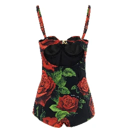 Multicolor Polyamide One-Piece Swimsuit