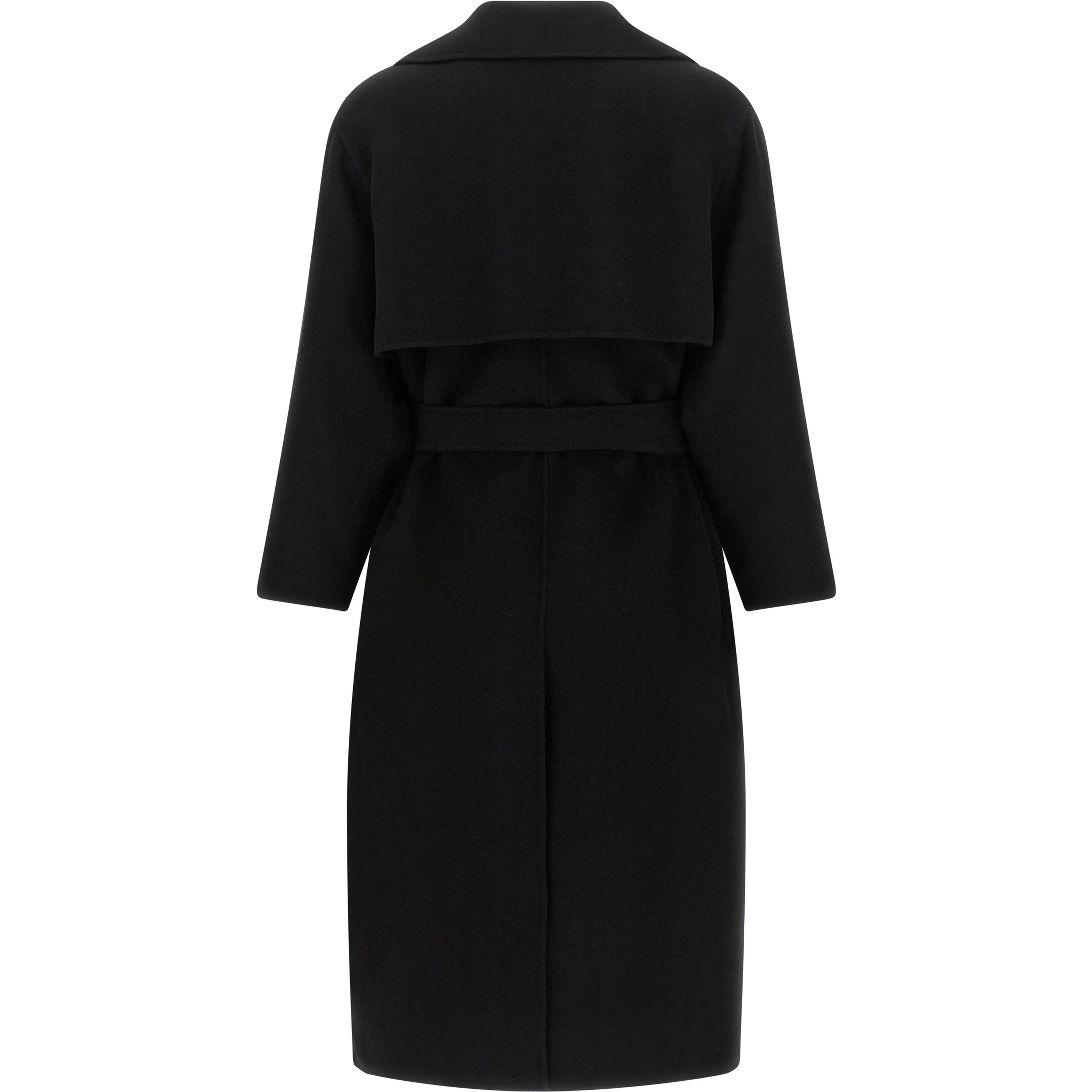 Black Virgin Wool Coat