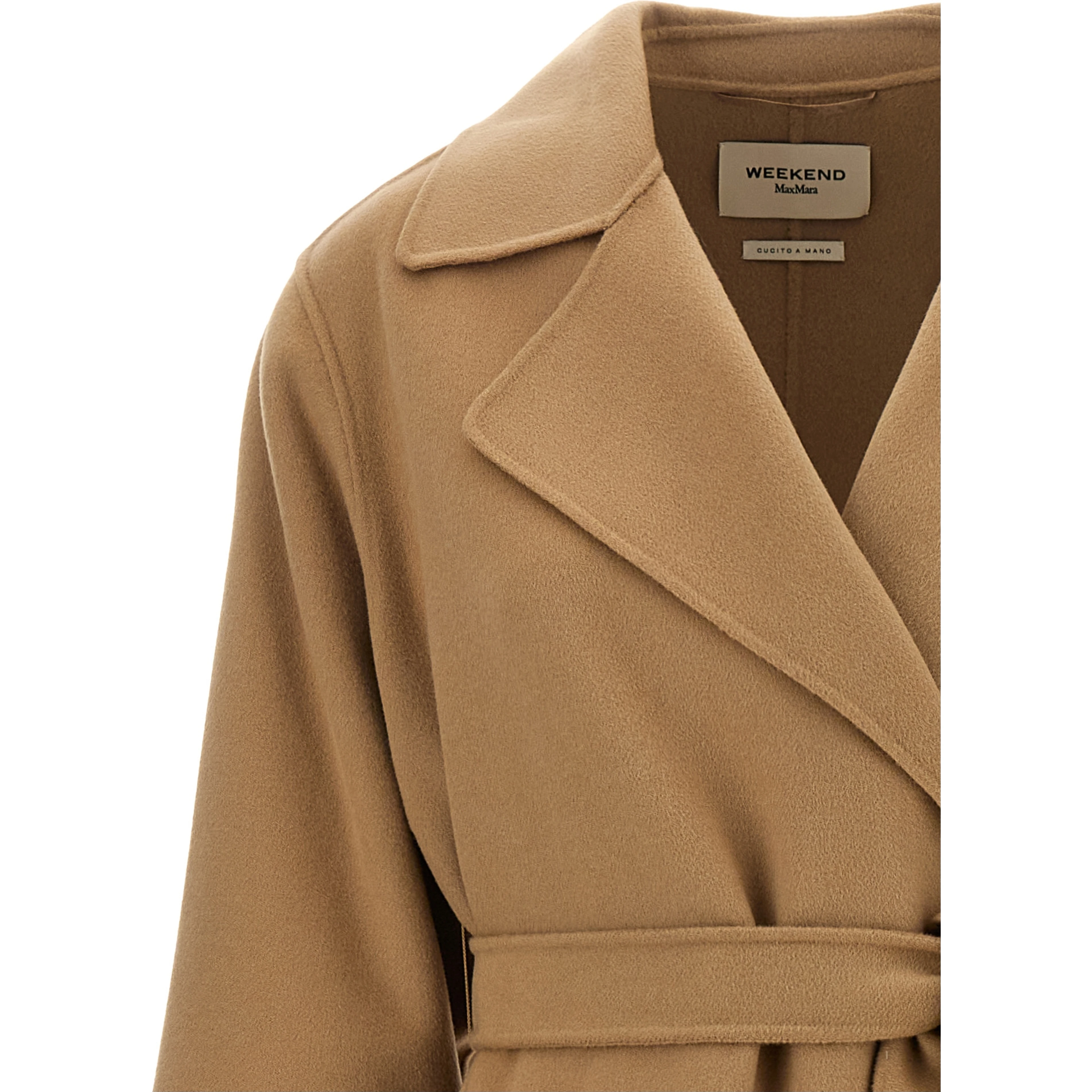 Beige Virgin Wool Coat