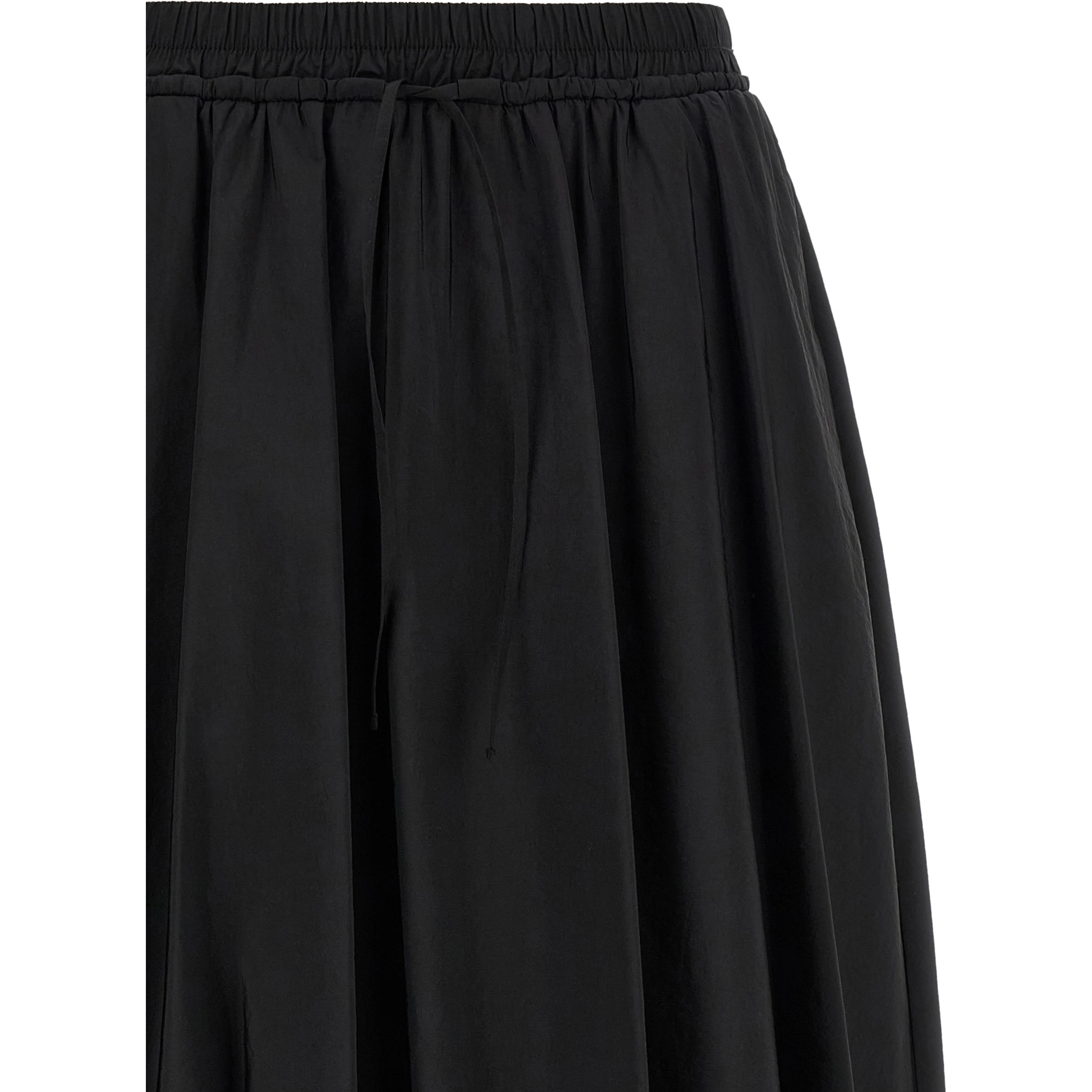 Black Polyamide Mini Skirt