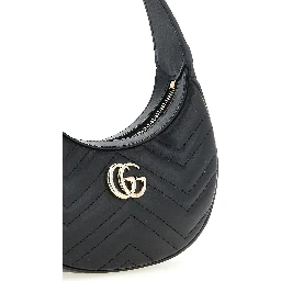 Black Calfskin Shoulder Bag