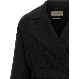 Black Virgin Wool Coat