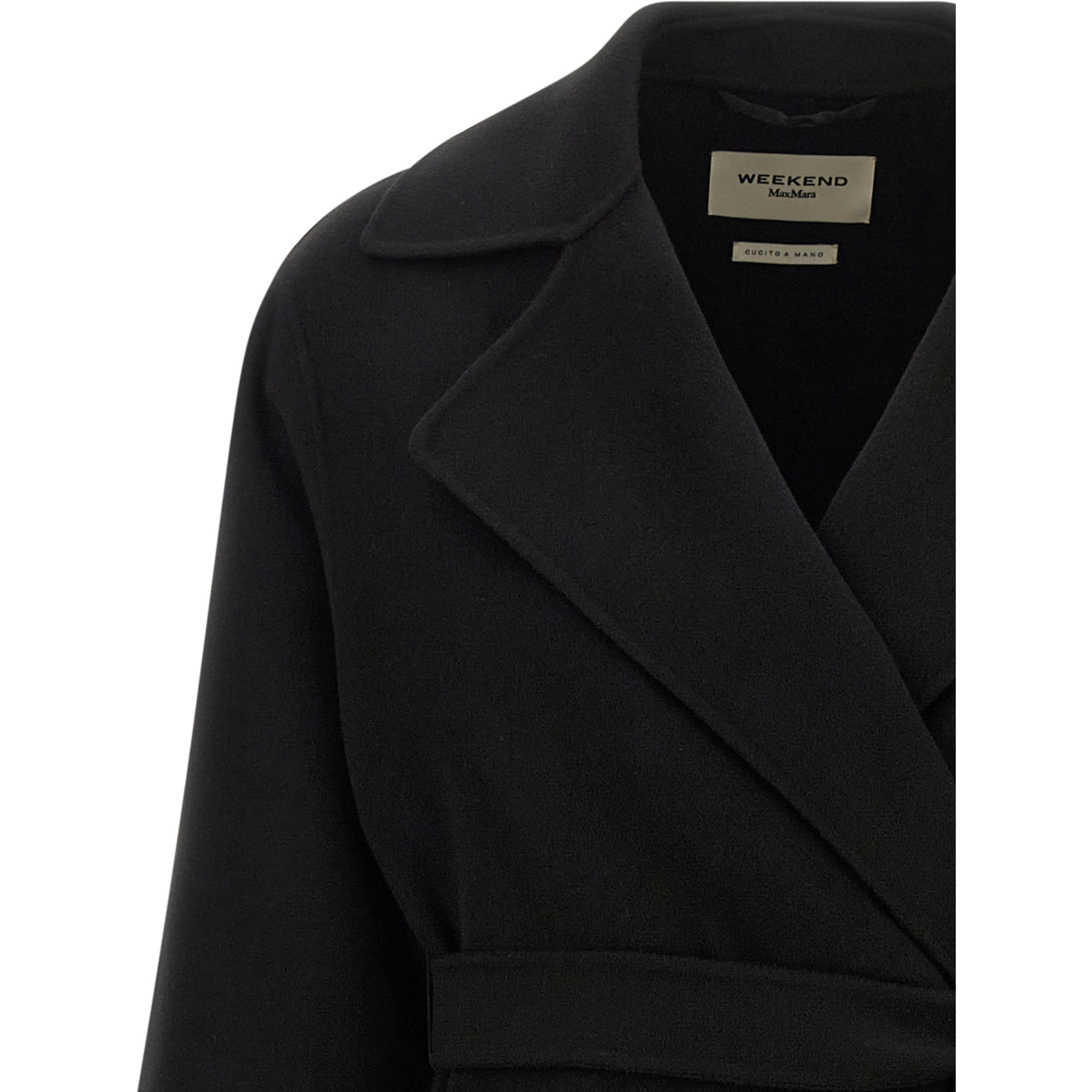 Black Virgin Wool Coat