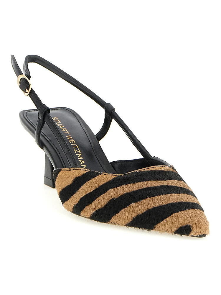 Multicolor Calfskin Mid Heel Pumps alternative