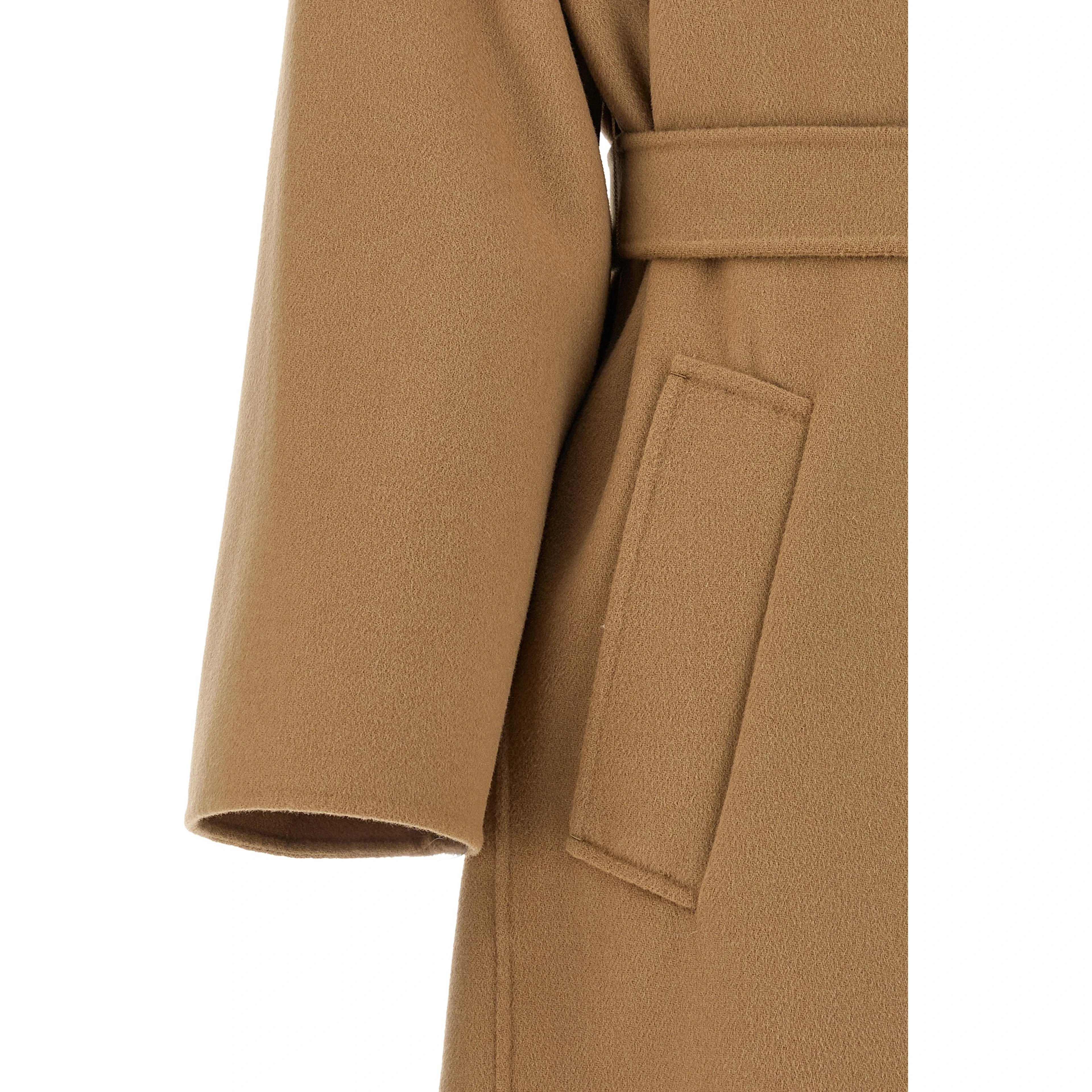 Beige Virgin Wool Coat