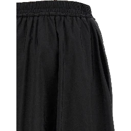 Black Polyamide Mini Skirt