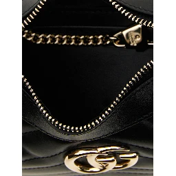 Black Calfskin Shoulder Bag