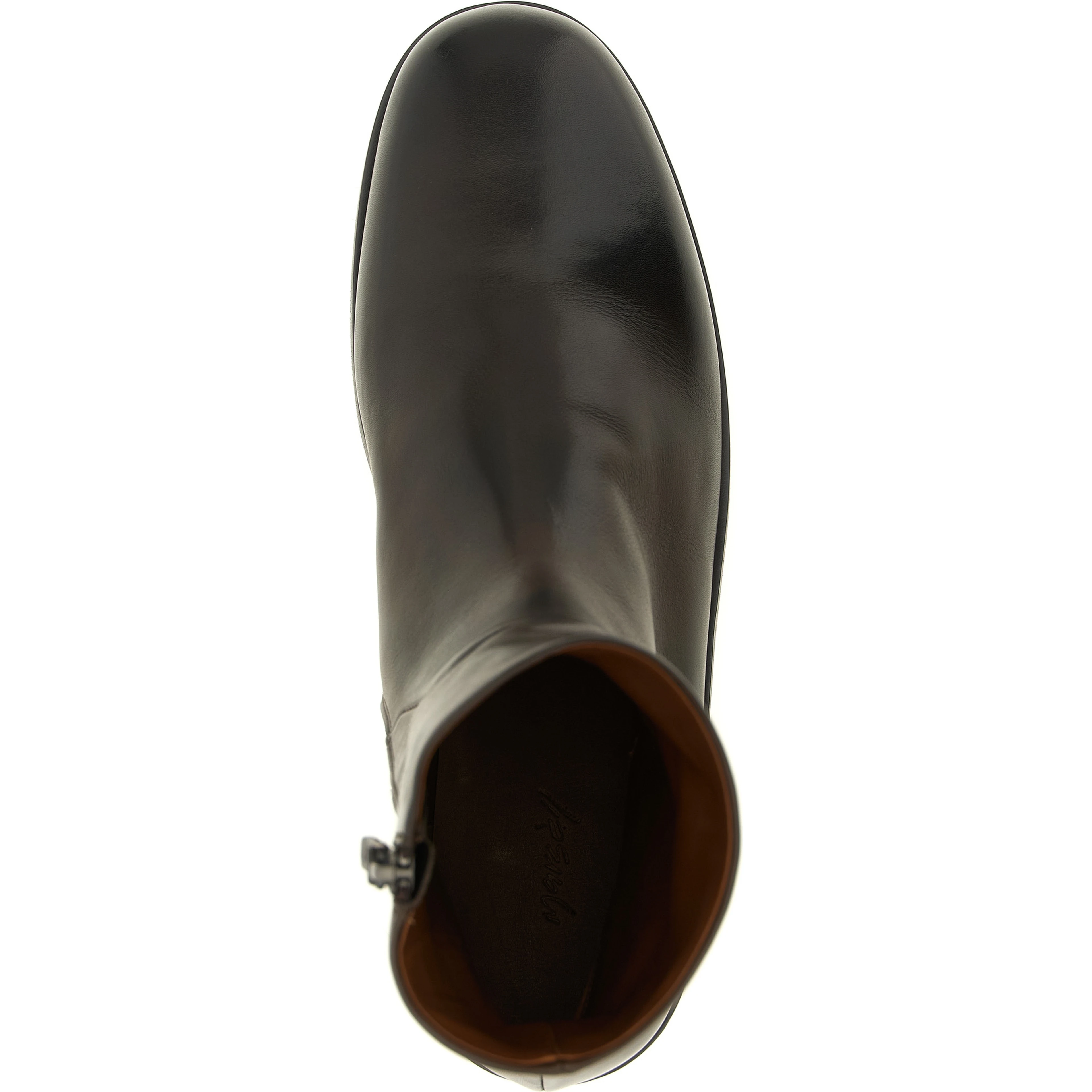 Brown Calfskin Ankle Boots