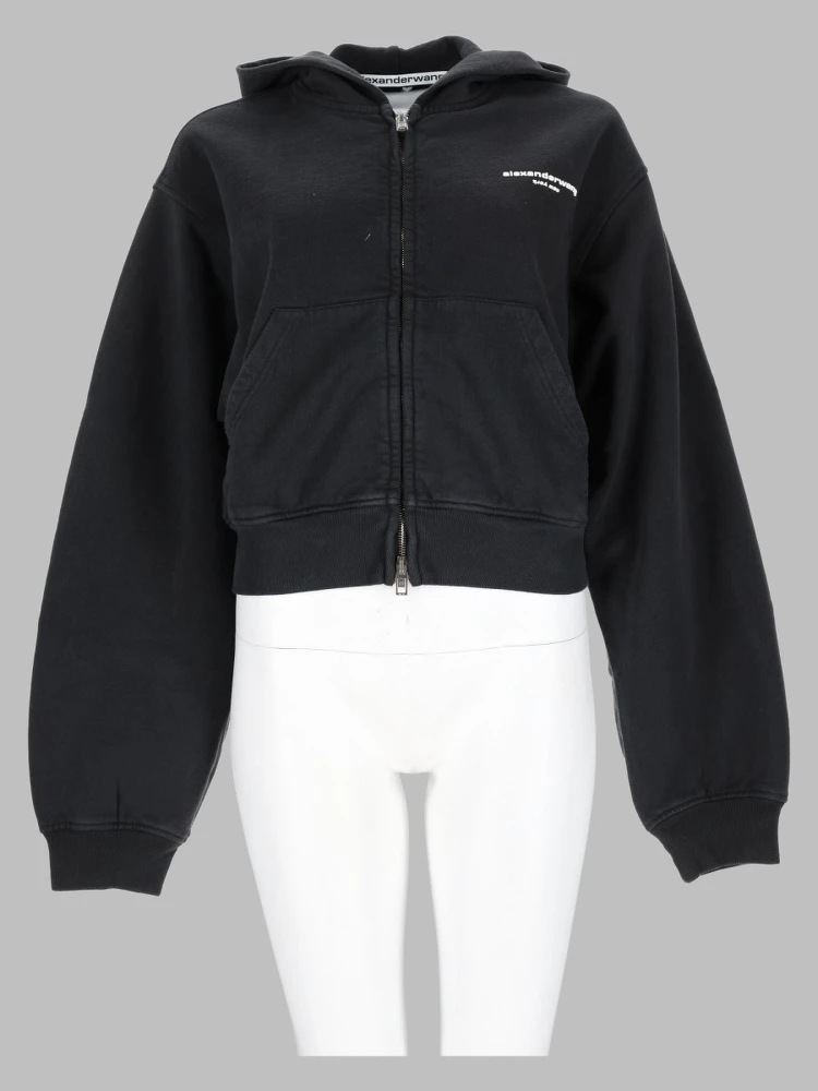 Felpa con Cappuccio e Zip con Logo
