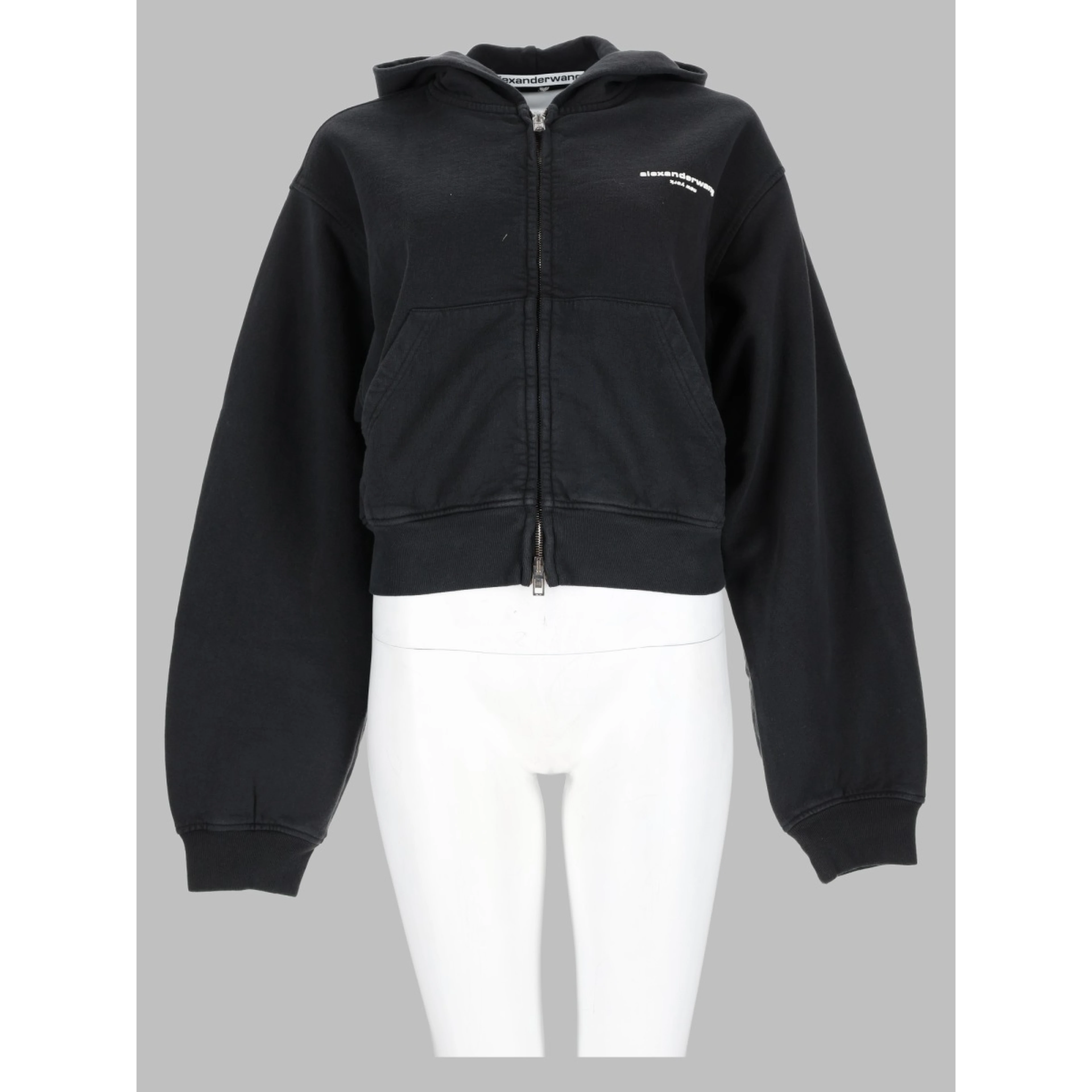Felpa con Cappuccio e Zip con Logo