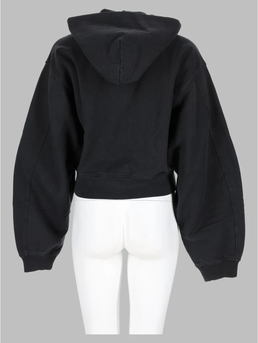 Felpa con Cappuccio e Zip con Logo
