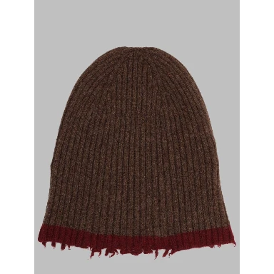 Berretto in Cashmere a Coste