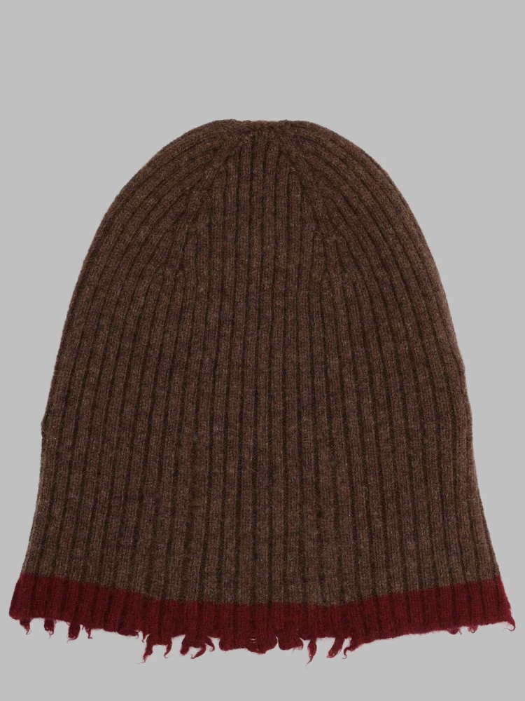 Berretto in Cashmere a Coste