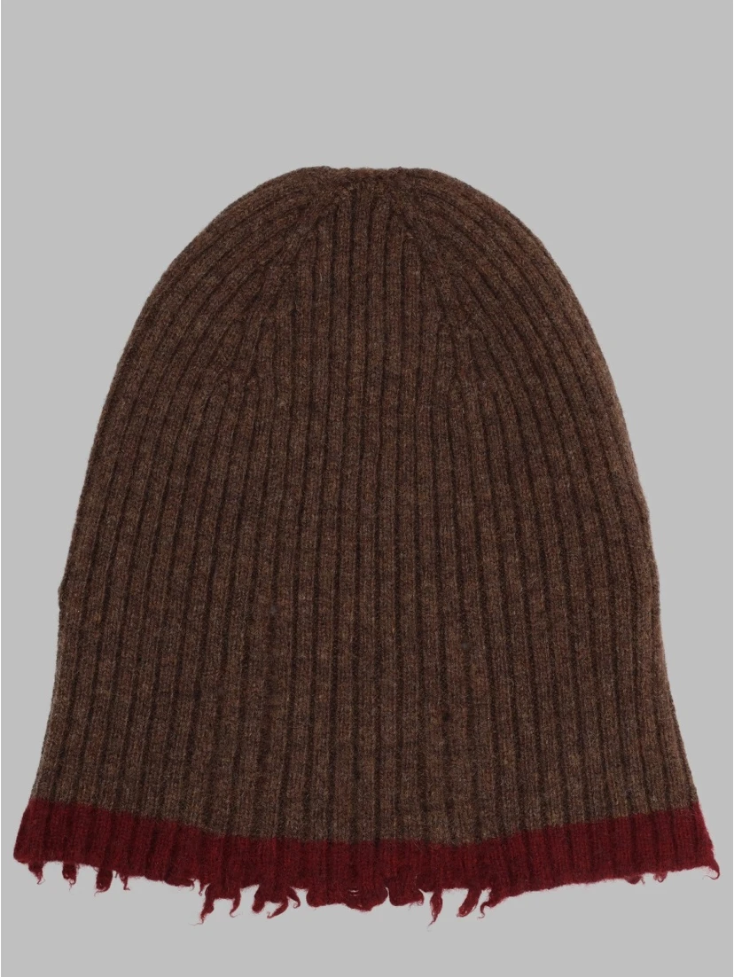 Berretto in Cashmere a Coste