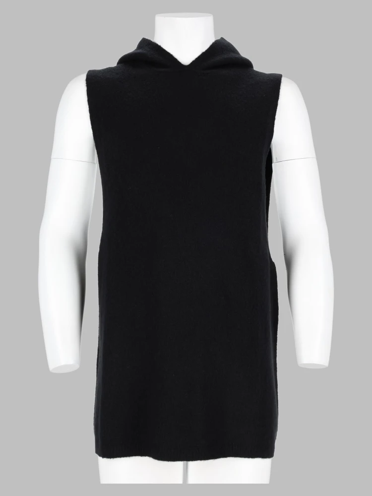 Top Smanicato In Maglia di Cashmere