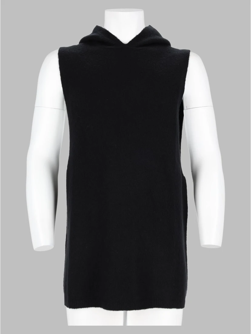 Top Smanicato In Maglia di Cashmere
