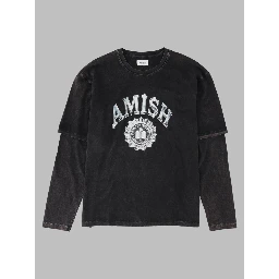 T-shirt Layered Con Stampa Logo