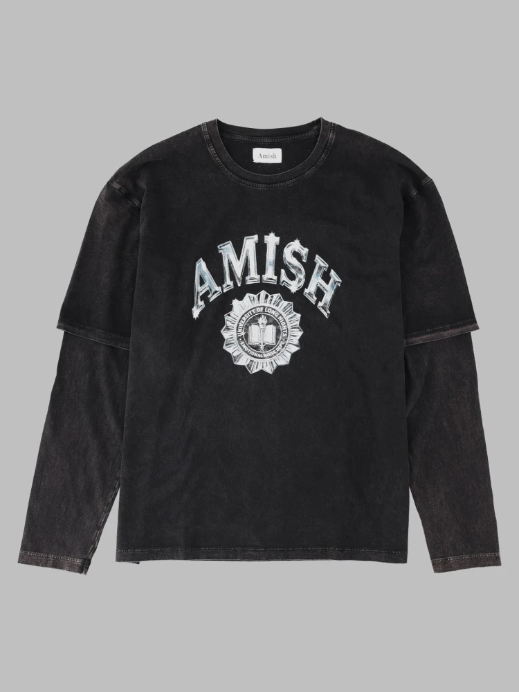 T-shirt Layered Con Stampa Logo
