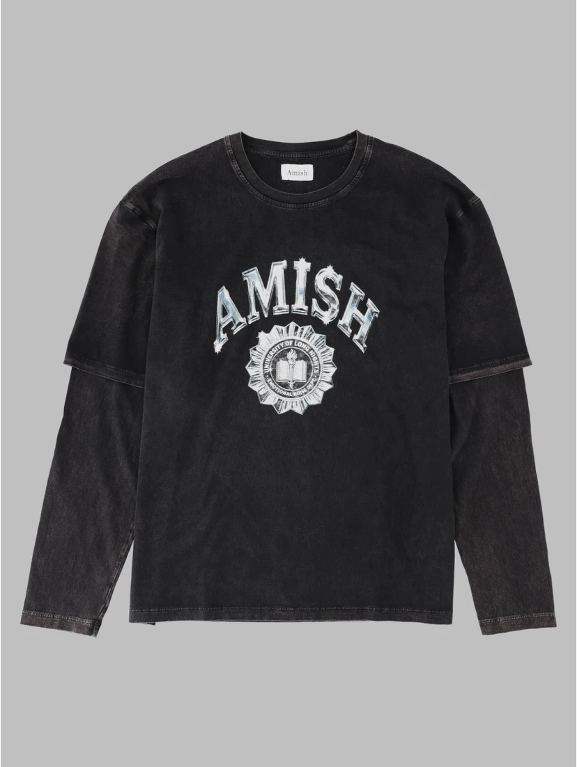 T-shirt Layered Con Stampa Logo