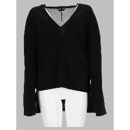Maglia In Lana Con Scollo a V